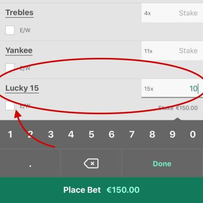 Bet365 Lucky 15
