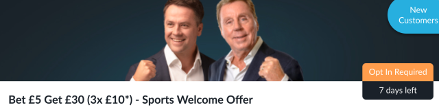 Betvictor New Customer Offer - Bet £5 Get £30 (3 x £10) - Sports
