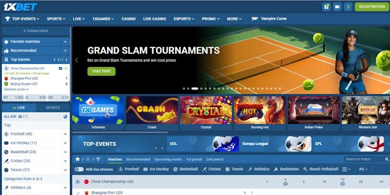 1xBet Canada Screenshot 2026