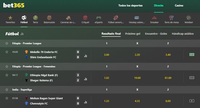 bet365 en vivo