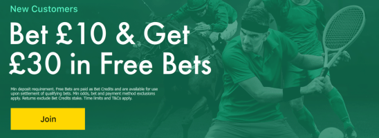 Bet365 New Customers - Bet £10 & Get £30 in Free Bets - Join
