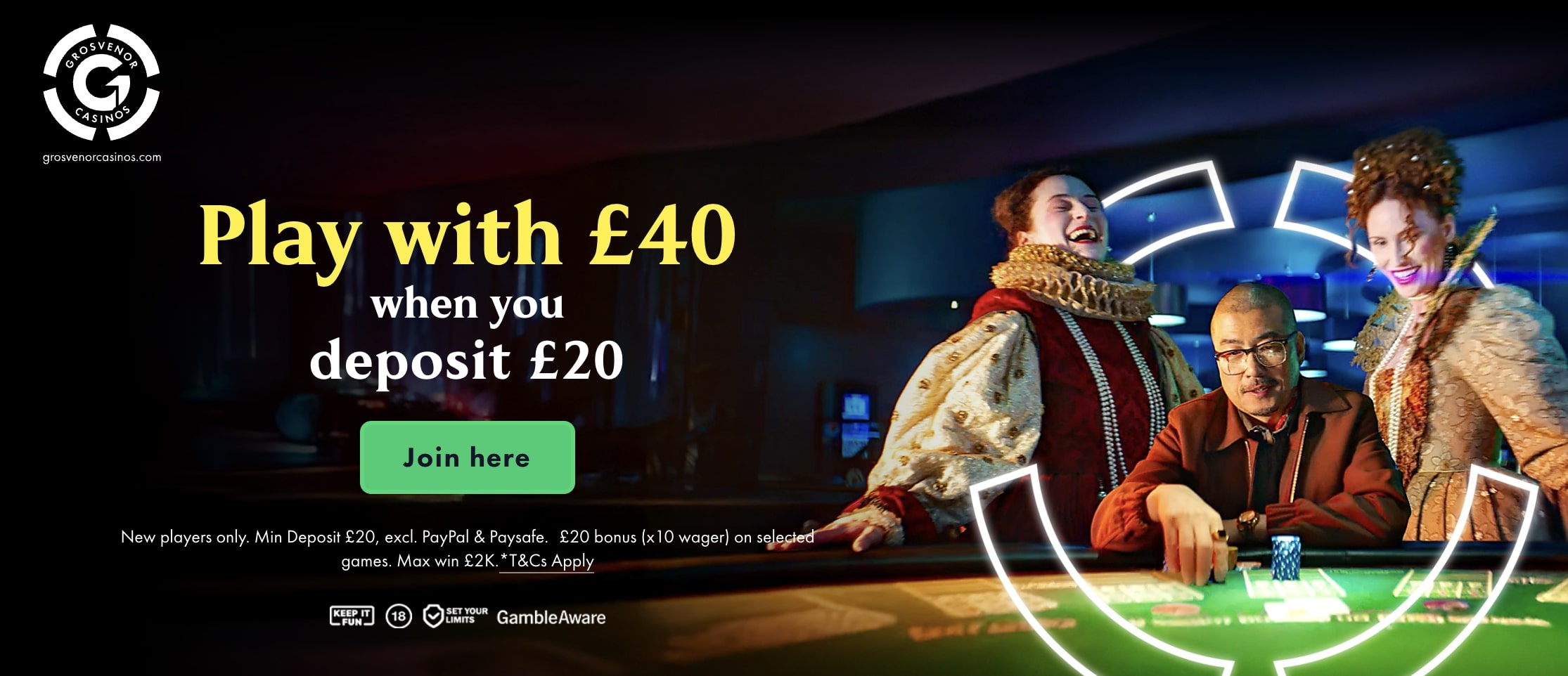 Grosvenor Casino Offer