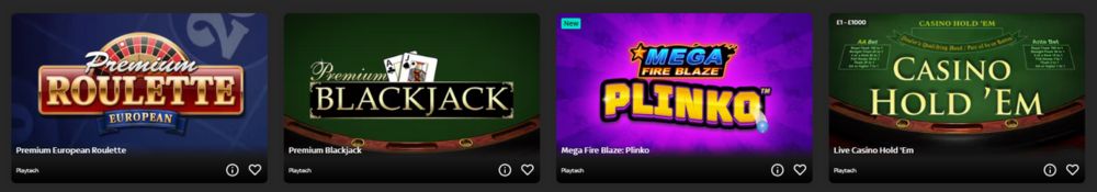 Sky Casino Table Games