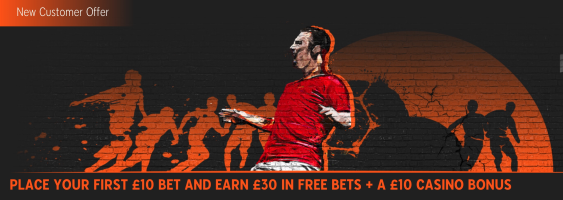 888 sport New Customer Offer - Place a £10 Bet and Earn £30 in Free Bets + £10 Casino Bonus