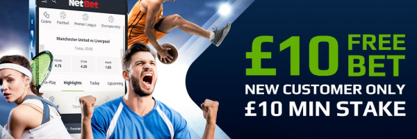 Netbet New Customer Offer - £10 Free Bet