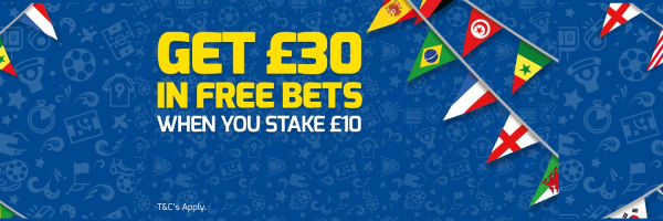 Betfred New Customer Offer - Get £30 in Free Bets when you Stake £10