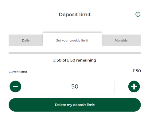 mr green deposit limit
