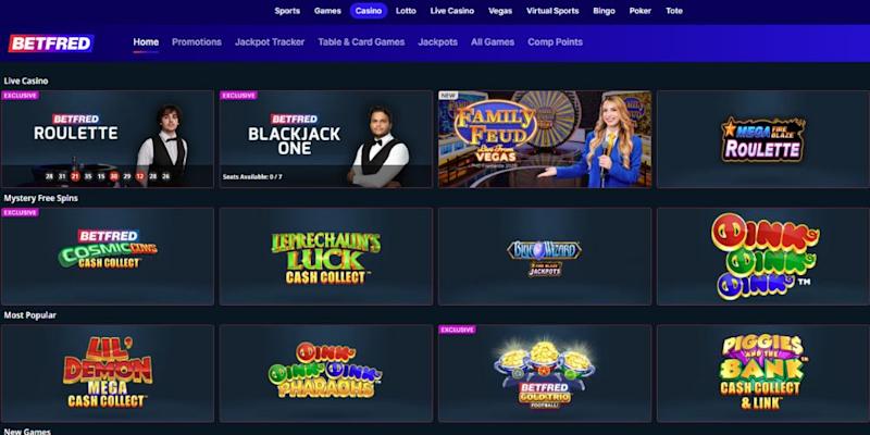 Betfred Casino screenshot