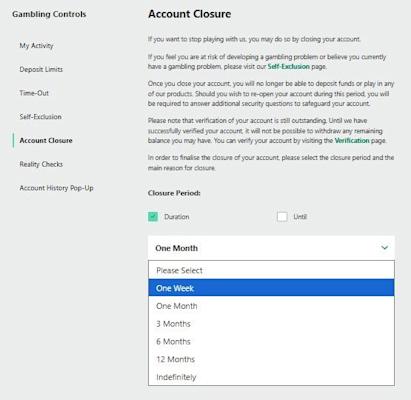 How to delete bet365 account