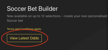 Bet365 Soccer Bet Builder Odds