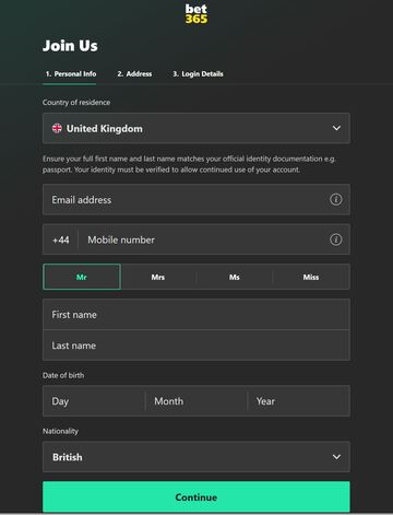 bet365 2 Registration