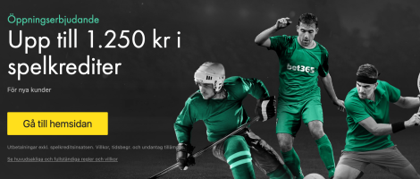 bet365 För nya kunder - Öppningserbjudande Upp till 1250 kr i spelkrediter - Sverige - Sport