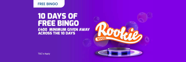 Rookie Room 10 days of Free bingo