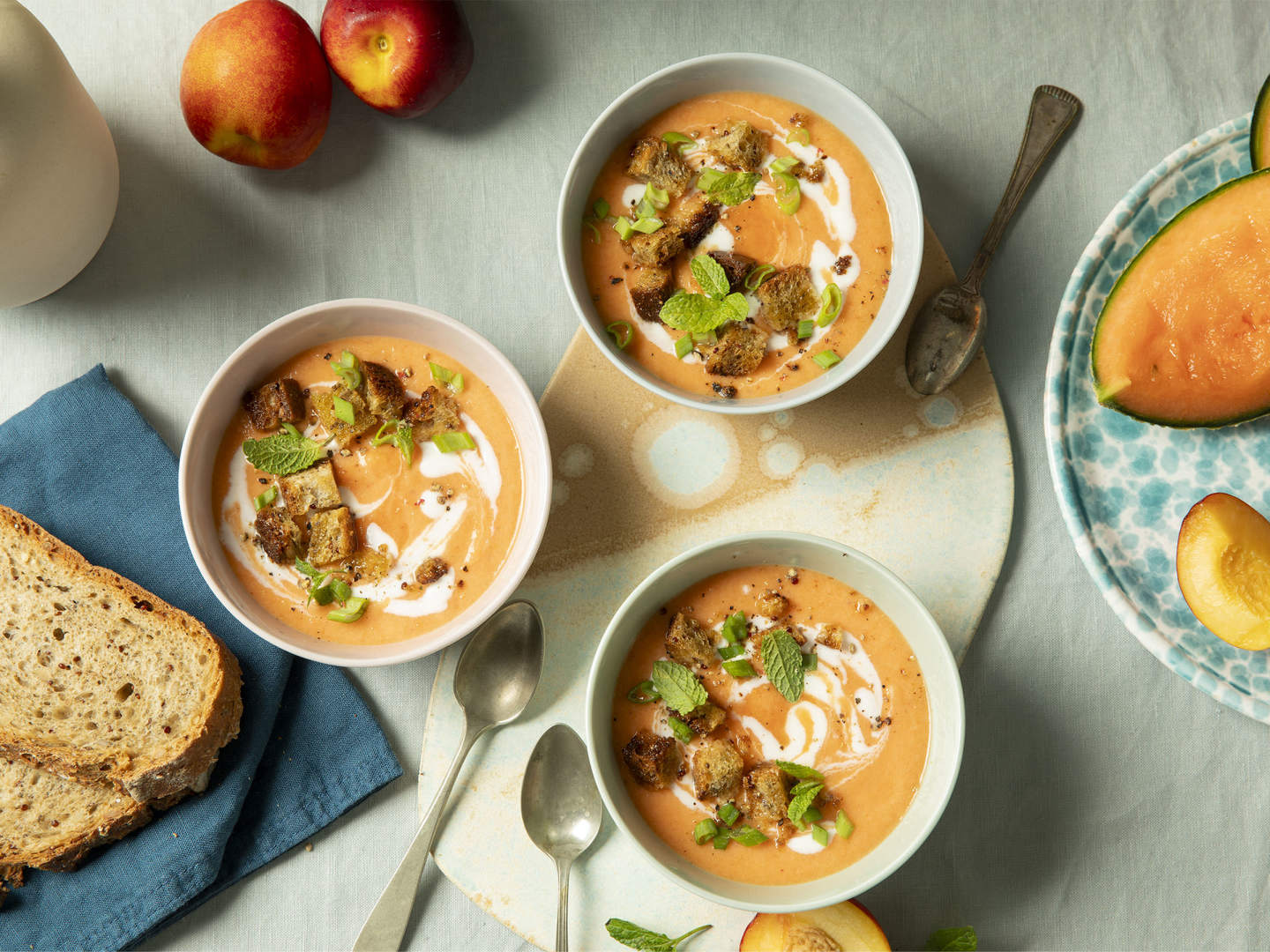 NaturaSi-Ricette-Gazpacho di melone e pesca