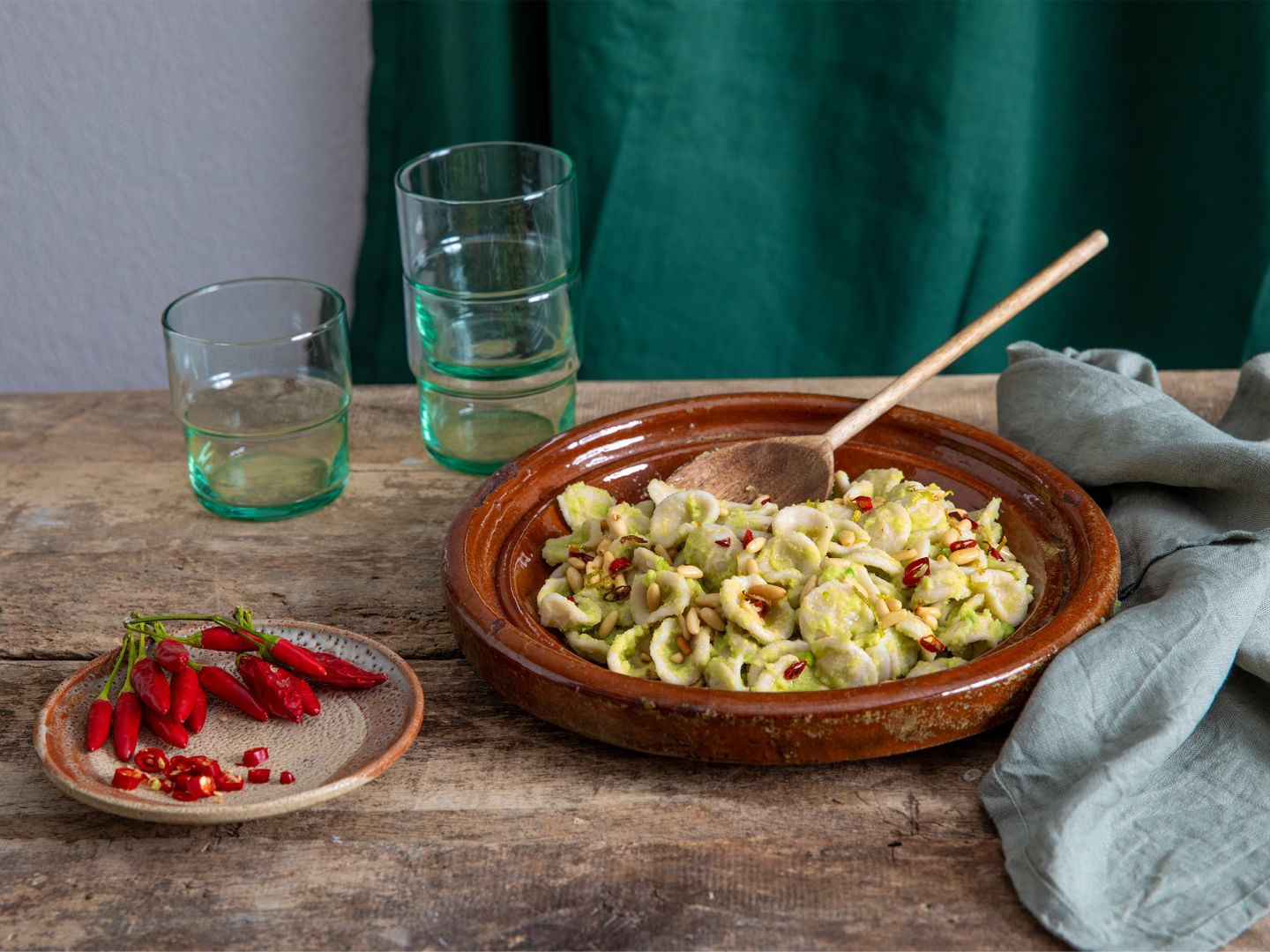 NaturaSi-Ricette-Orecchiette integrali con pesto di broccoli