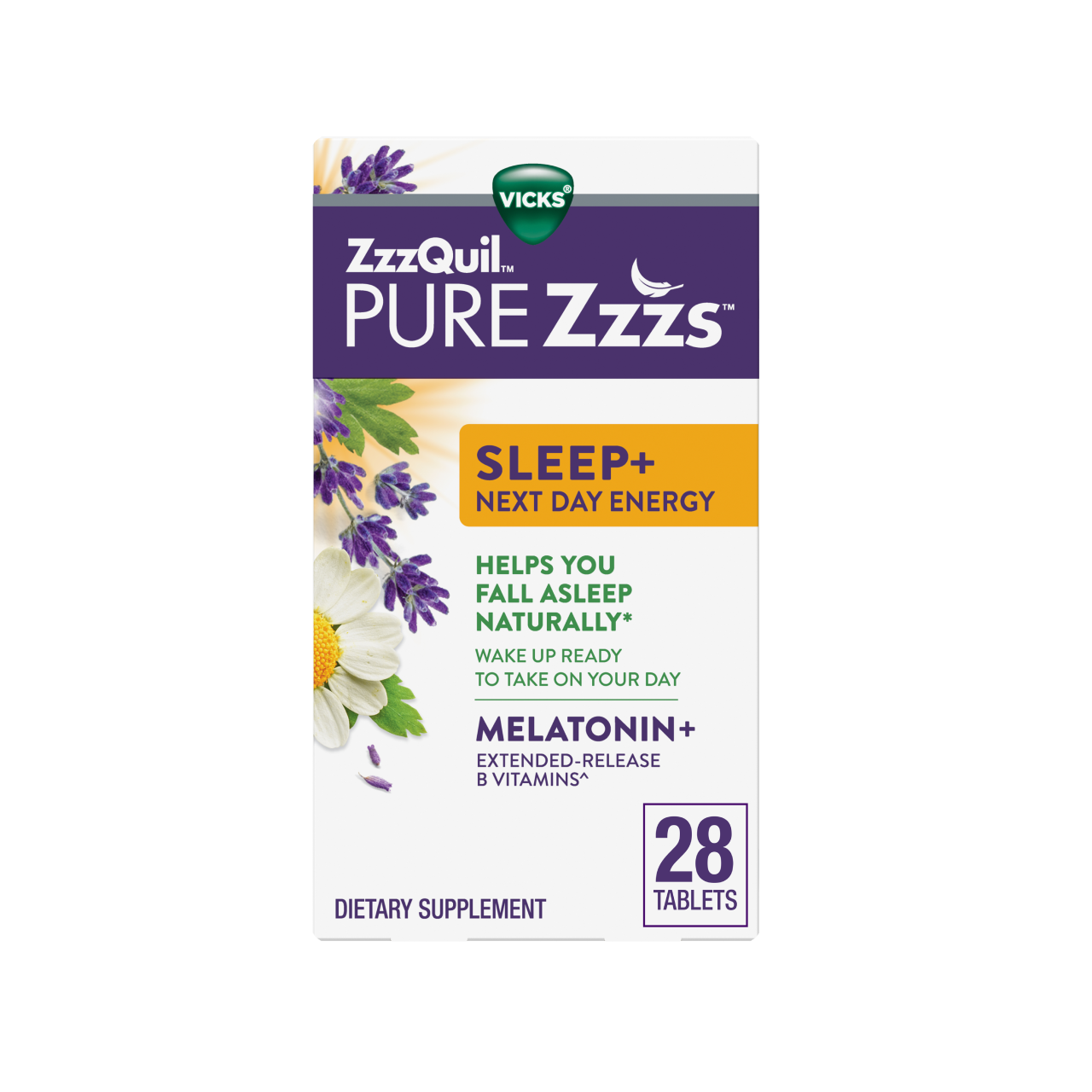 ZzzQuil PURE Zzzs Sleep+ Next Day Energy Tablets | ZzzQuil