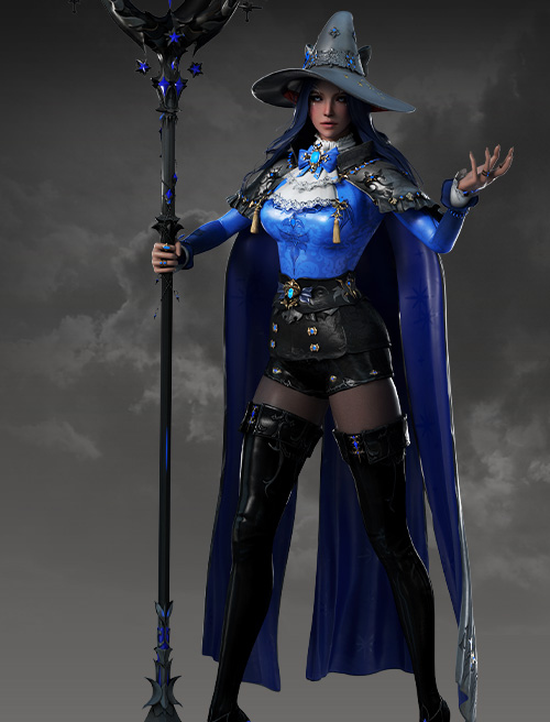 Advanced class Sorceress, of the archetype Mage.