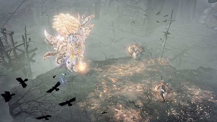 In-game image of Sonavel Guardian attacking players during a raid