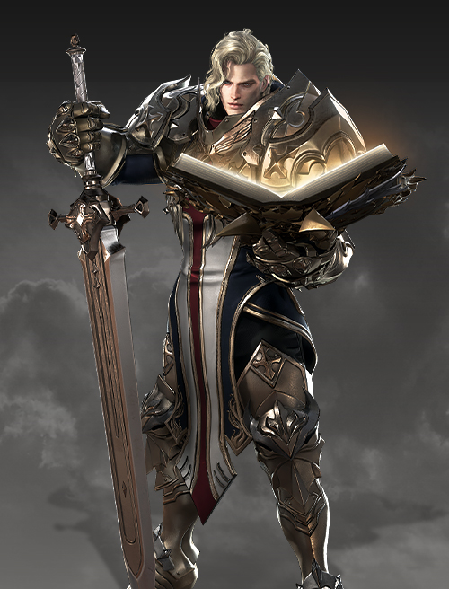 Advanced class Paladin, of the archetype Warrior.