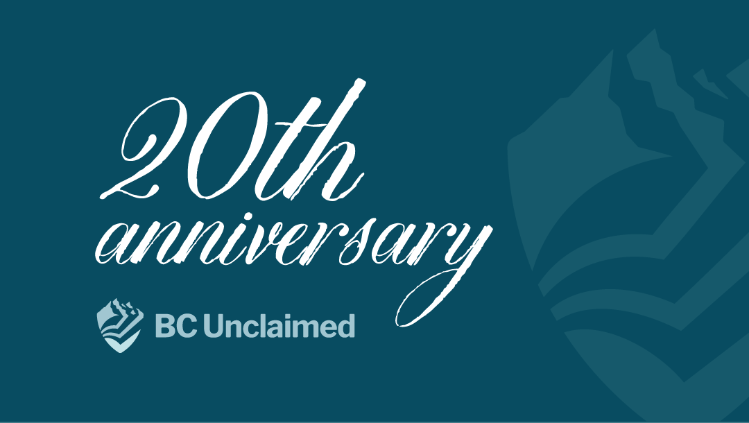 BC Unclaimed 20th anniversary