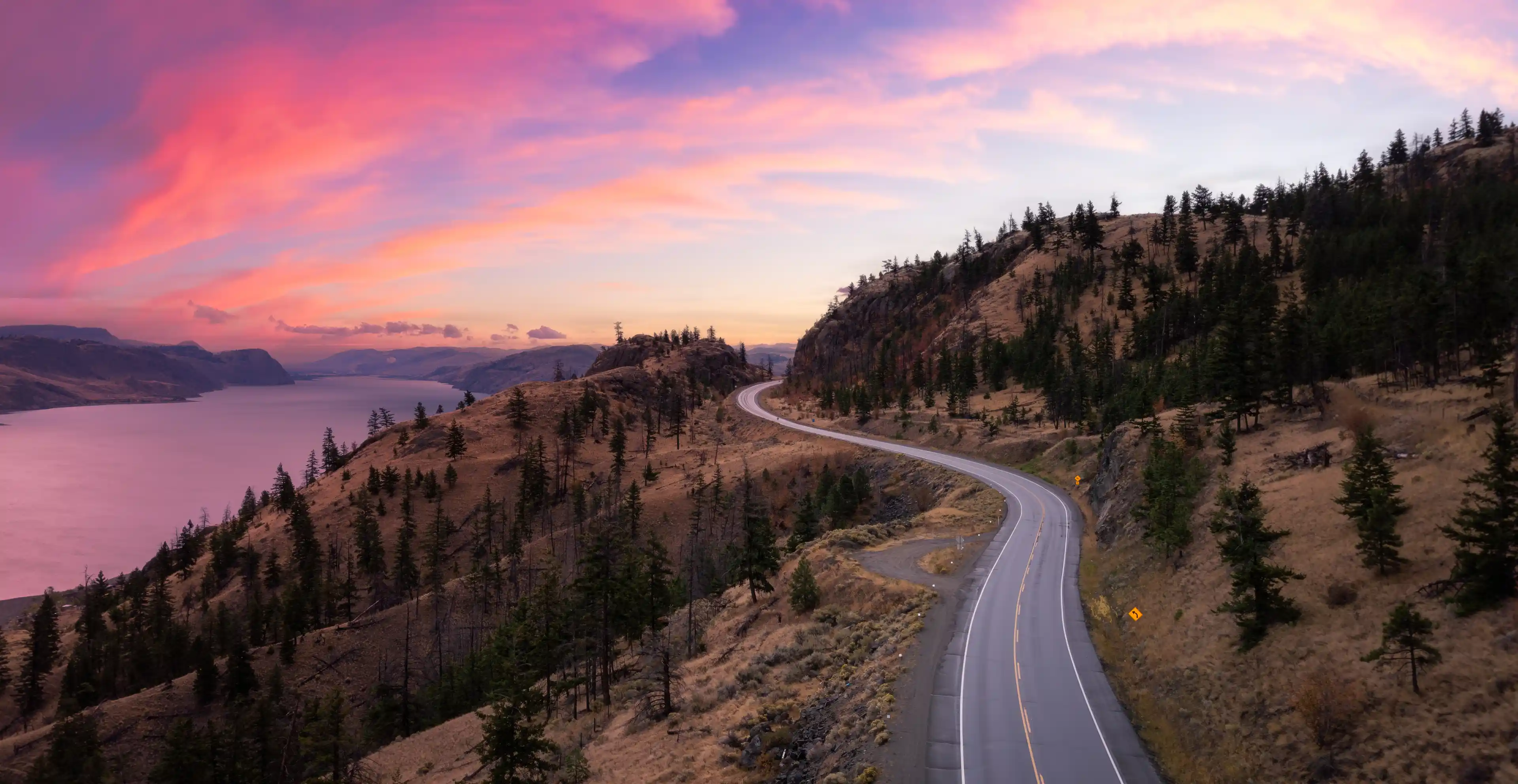 road in the Okanagan