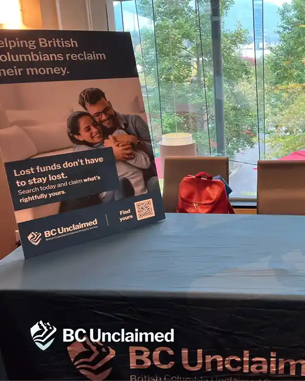 BC Unclaimed booth at PAC conference