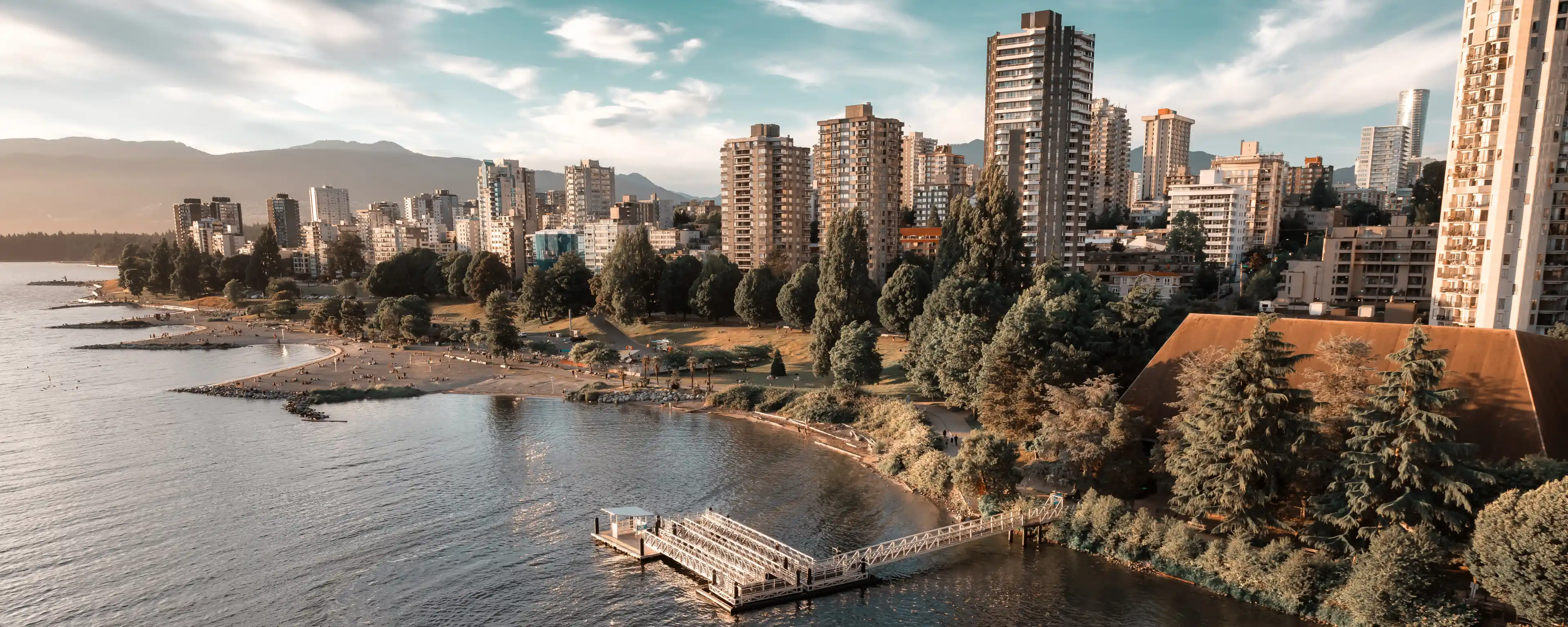 Aerial view of Vancouver, BC