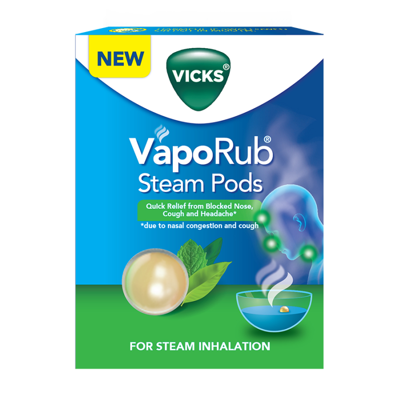 Vicks Vaporub Vaporize Blocked Nose Cough Cold Nasal Congestion Headache 50  ml