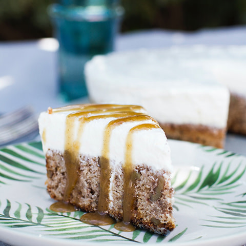 A Treat for Father’s Day: Banana Bread with Cheesecake Topping