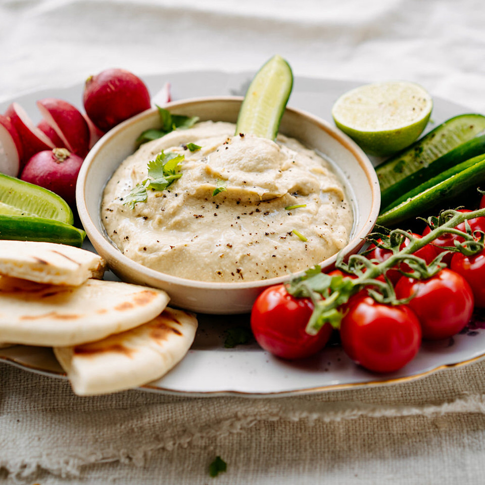 A fresh take on baba ganoush - perfect for picnics