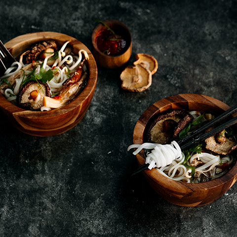 Switch up your brunch game with this hearty vegan ramen broth