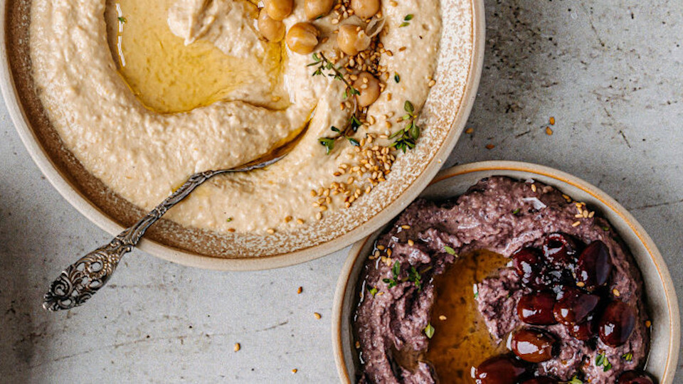 Perfect for lunches and snacks—hummus 3 ways