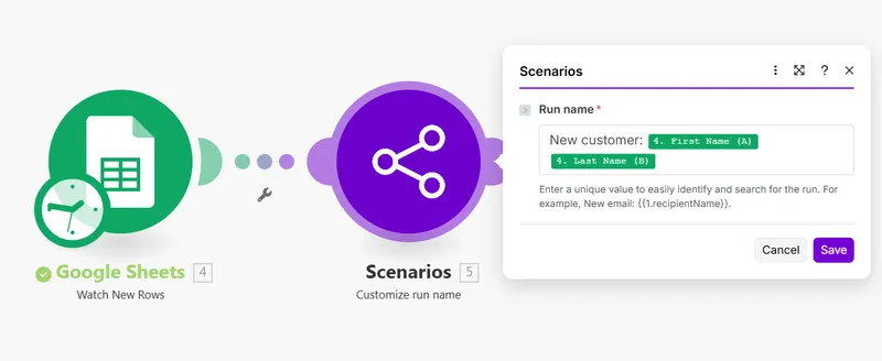 Nuevas Funciones para la Gestion de Escenarios de Automatizacion en Make