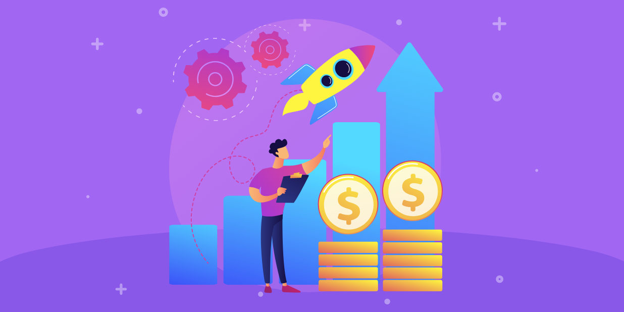 Sales process automation diagram showing ClickUp integration points