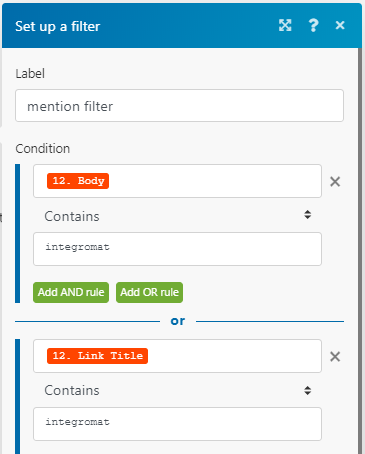 Make scenario setup for Reddit mention tracking