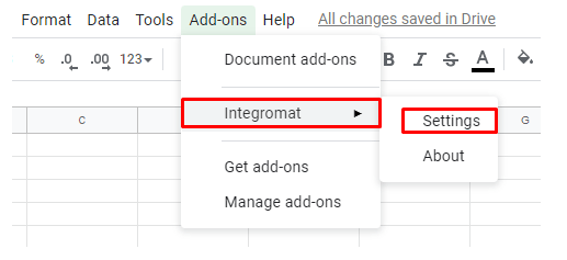 Paste the webhook URL into Integromat settings