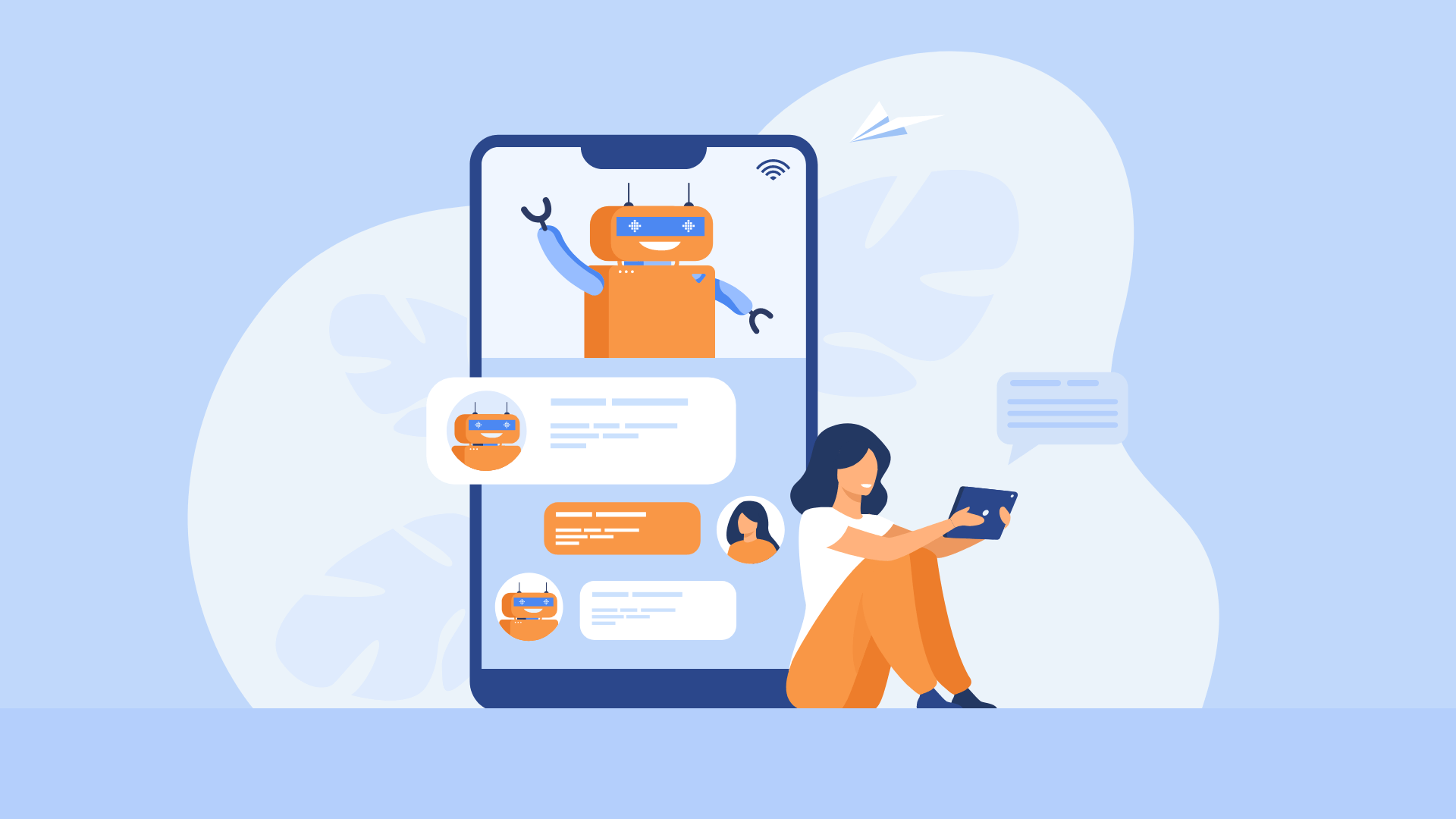 Diagram showing ManyChat bot integration with Coda CRM via Make