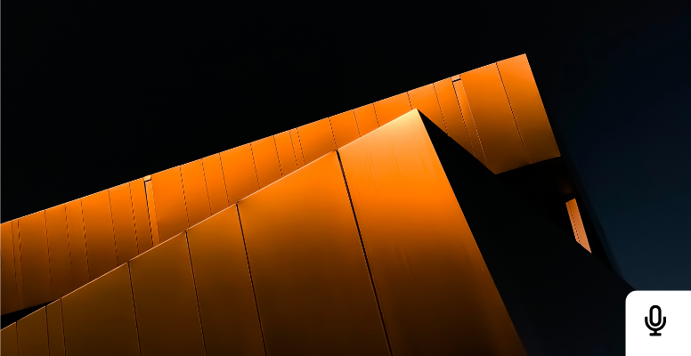 Podcast - Modern Architecture Exterior Orange Illumination Night