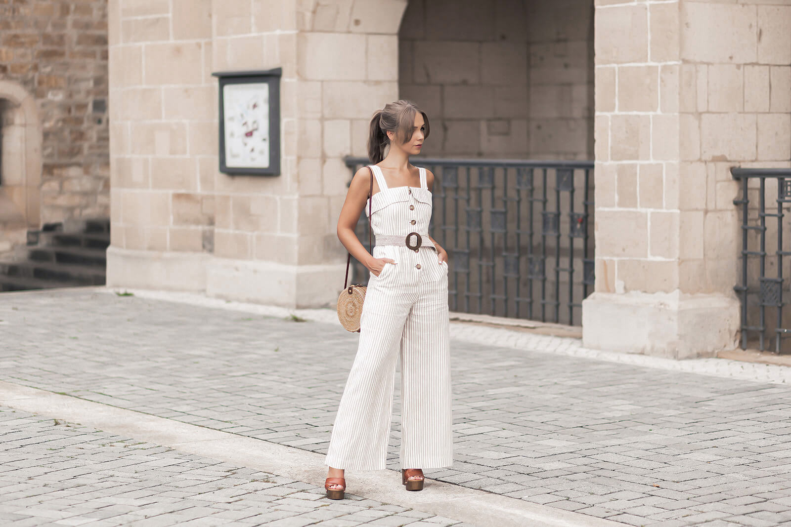 Wide Leg Jumpsuits, Sommertrend, Einteiler mit weitem Bein, Leinen Jumpsuit, Shoelove by Deichmnn