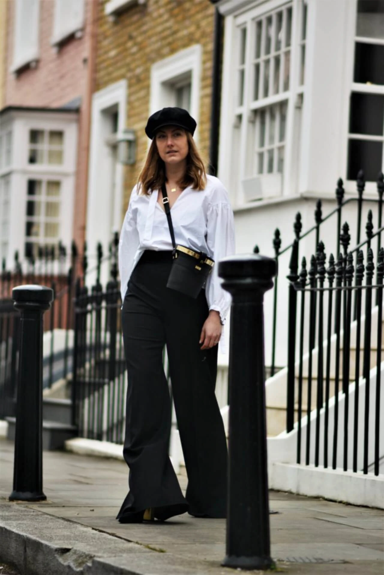 Shoelove Marlenehose Frühlingslook London Streetstyle Kensington