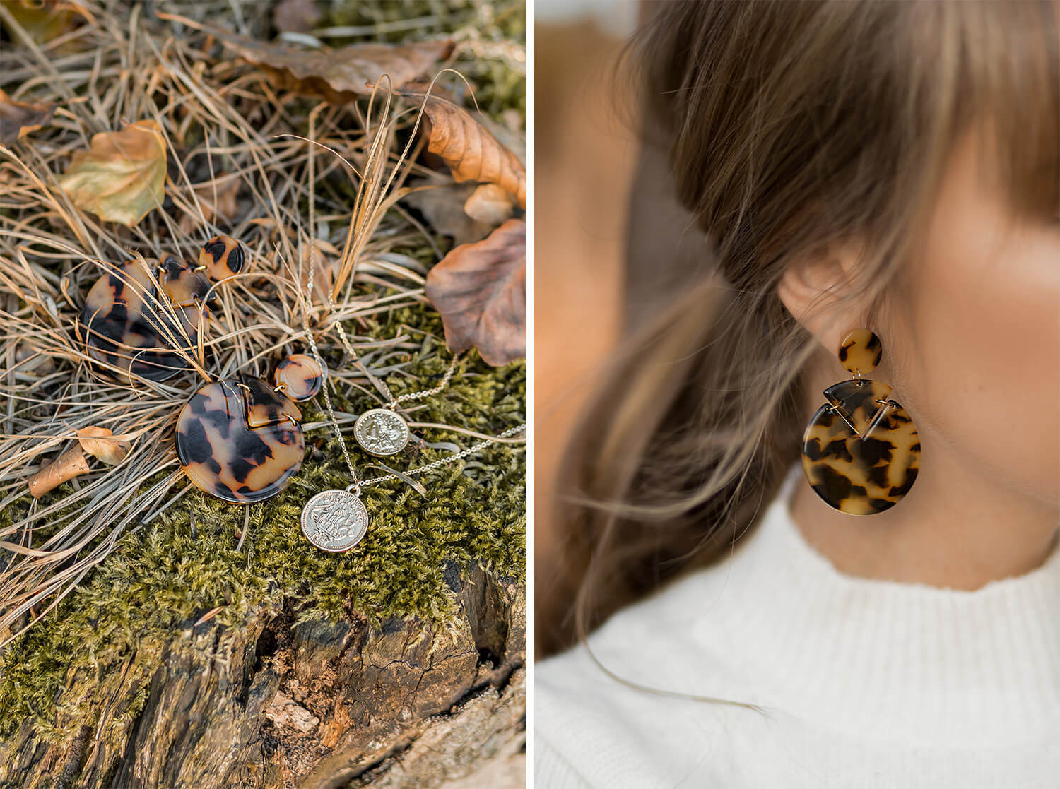 Die schönsten Accessoires für den Herbst, Schmuck Trends, Schildpatt Ohrringe, Shoelove by Deichmann