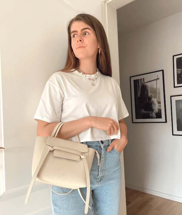 Sommeraccessoires Weiße Tasche