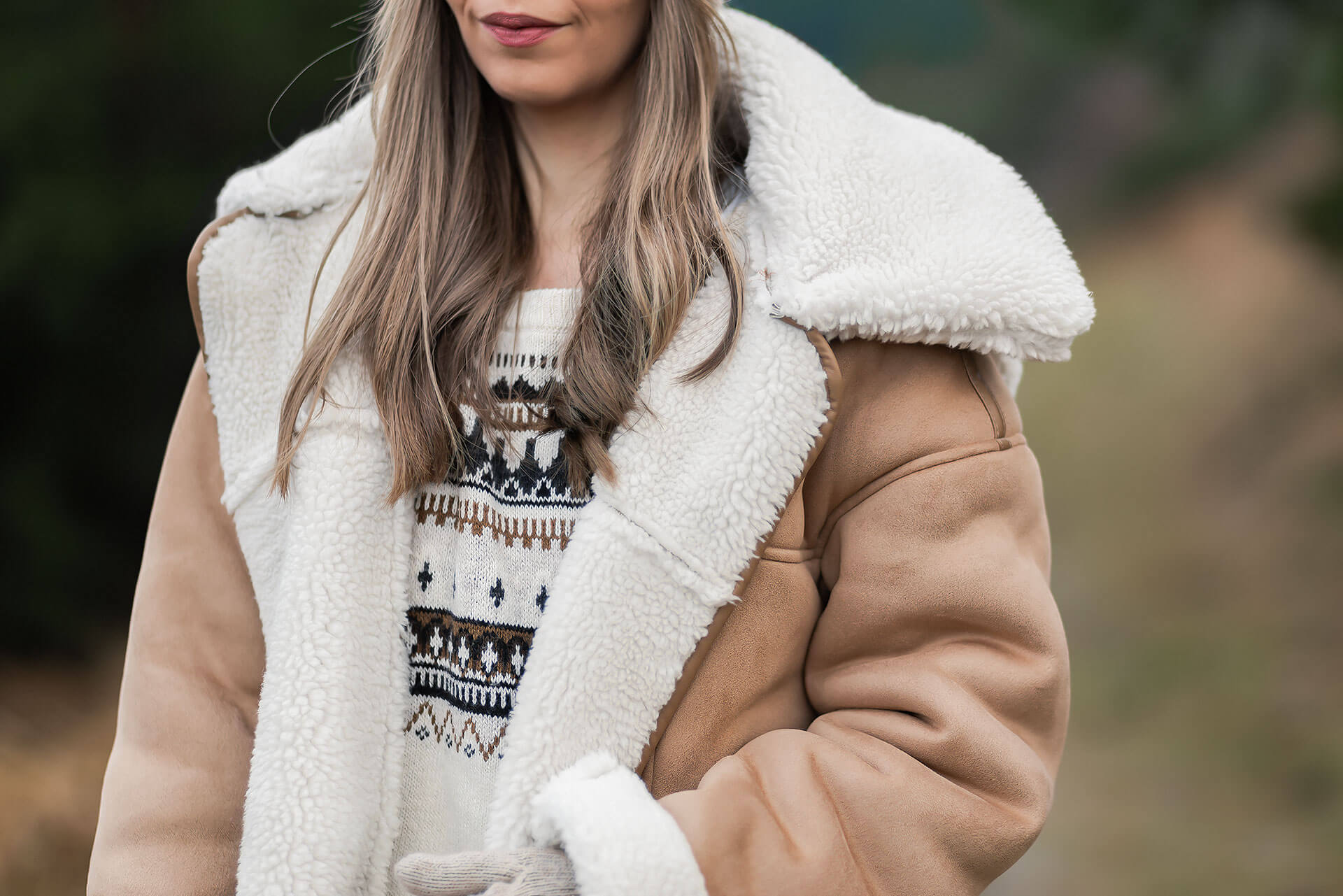 Kuschelige Felljacken sind im Winter Trend