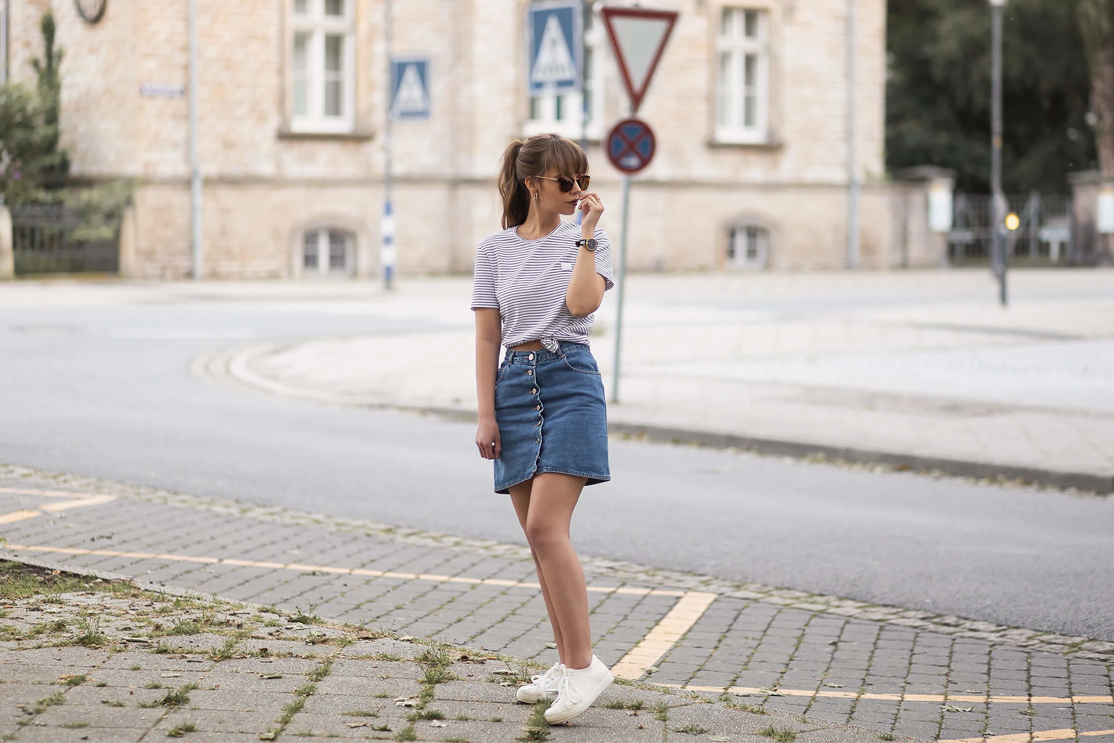 Streifen Shirt stylen, Styling-Ideen für den Sommer, Shoelove by Deichmann