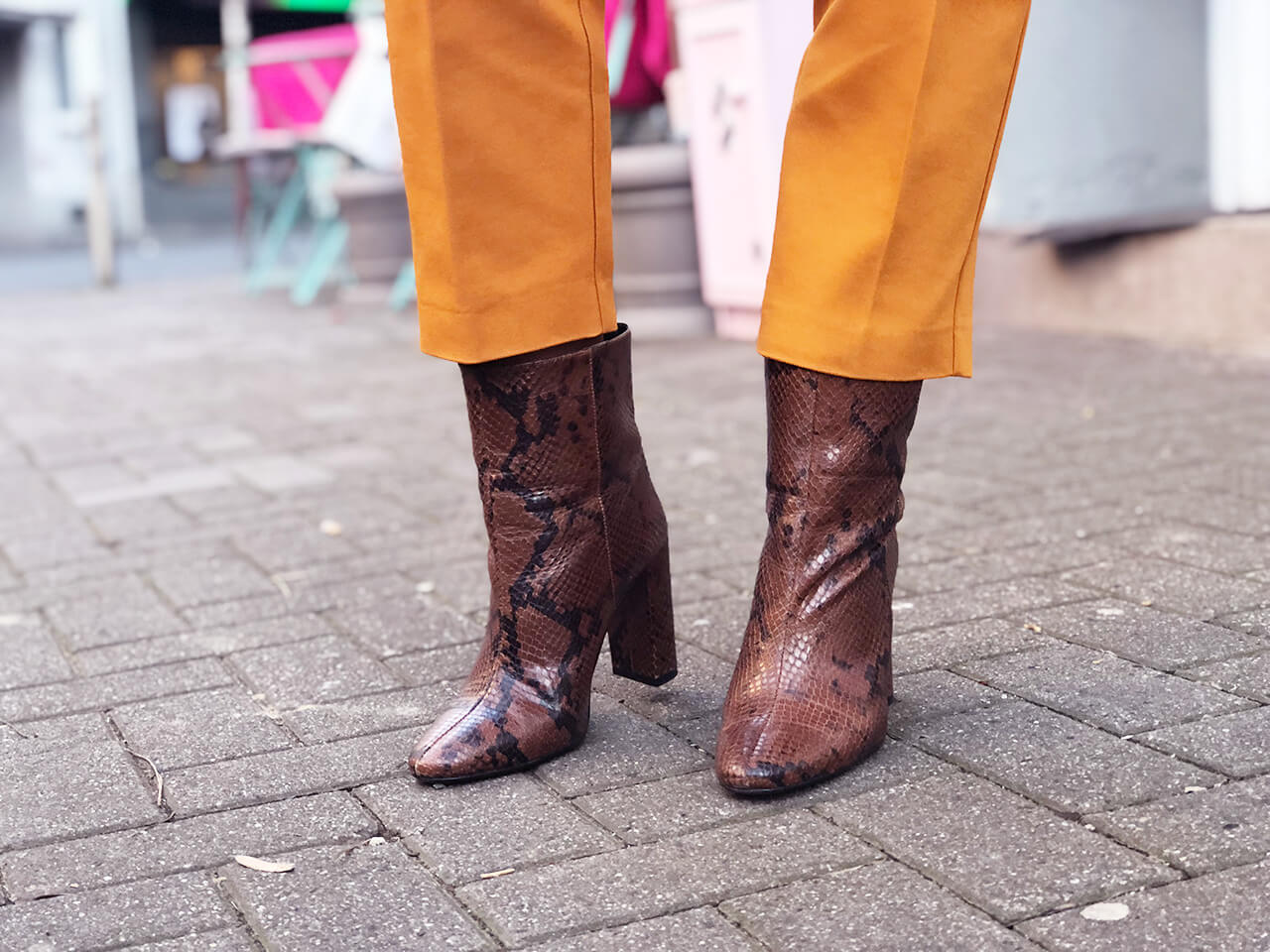 Boots mit Animalprint