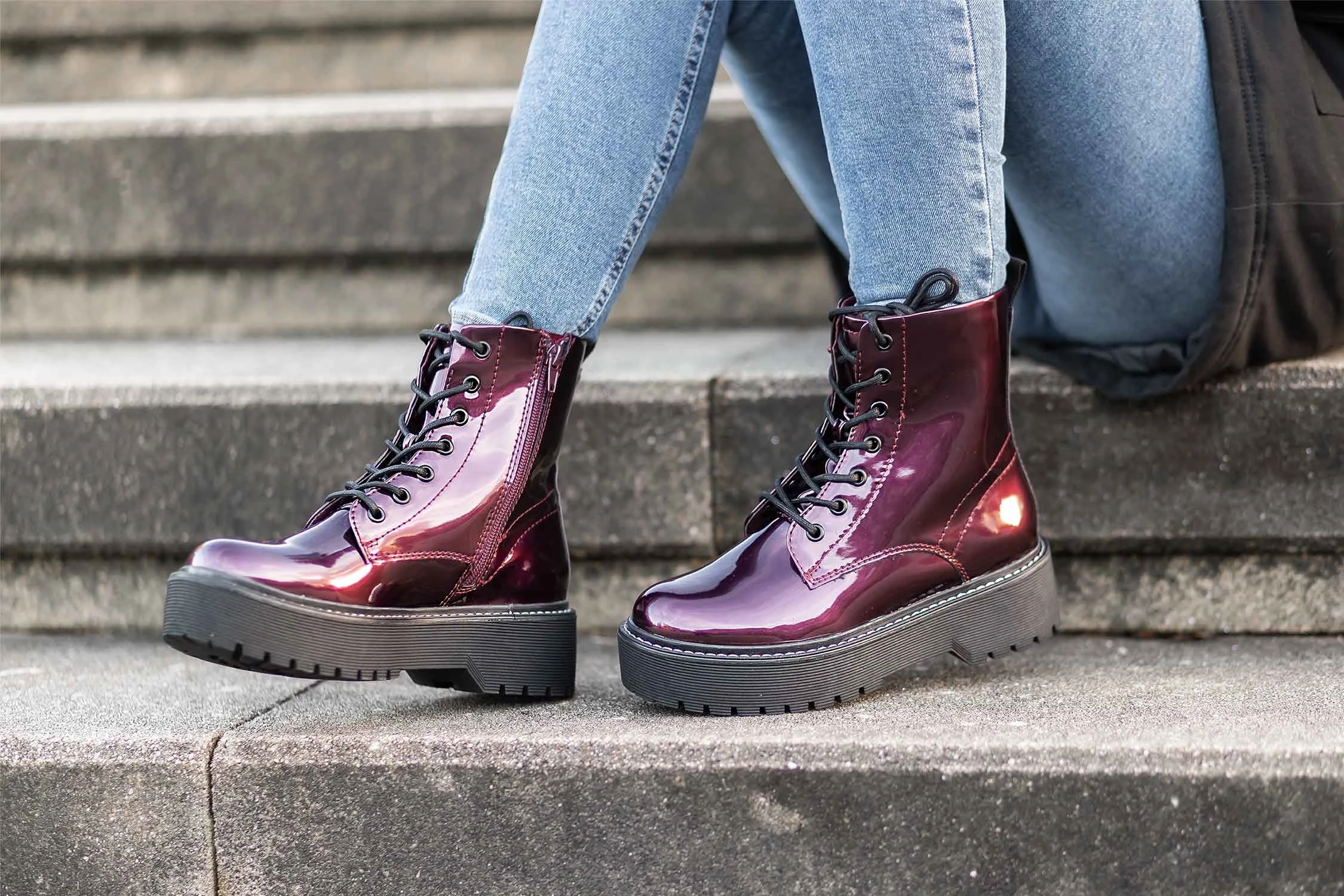 Trendschuhe für den Winter 2020, derbe Schnürboots, Combat Boots, Shoelove by Deichmann