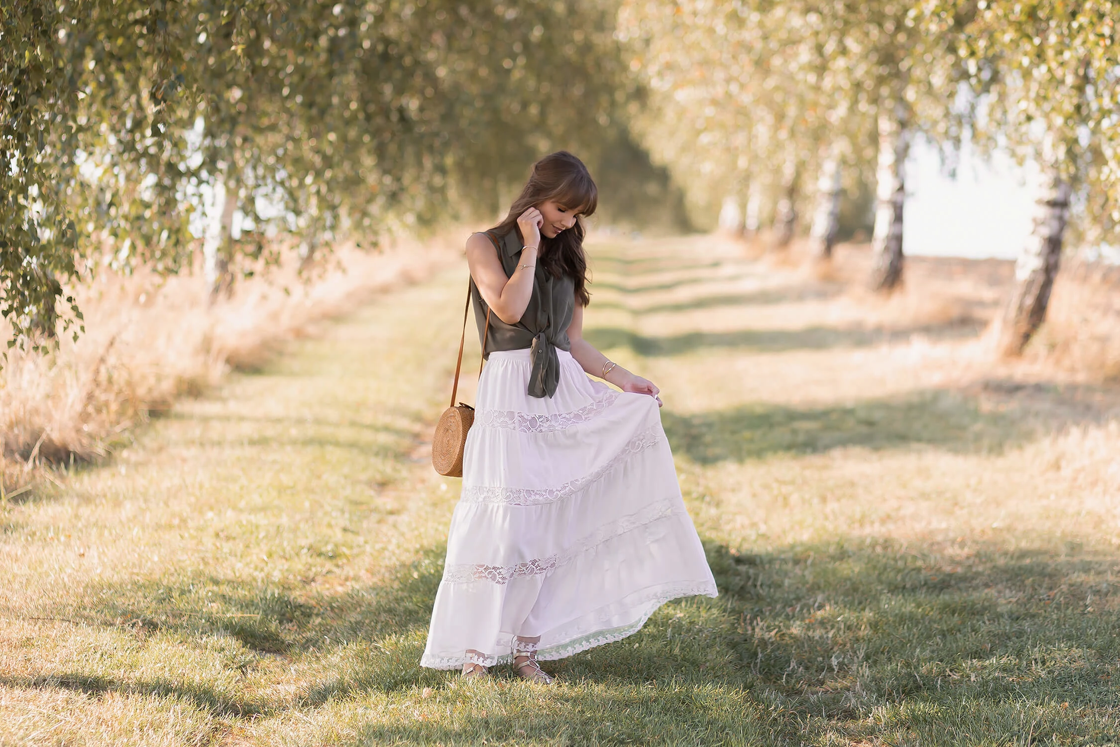 Maxiröcke mit Spitze stylen, Sommeroutfit mit Maxirock, Shoelove by Deichmann