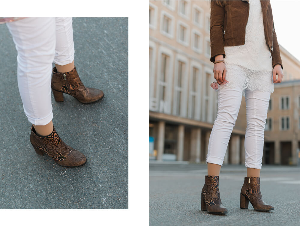 Weiß mit Cognac kombinieren-Frühlingsoutfit mit Boots-Shoelove by Deichmann-andysparkles