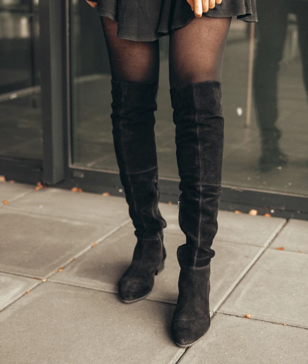 Overknee Boots Alltag