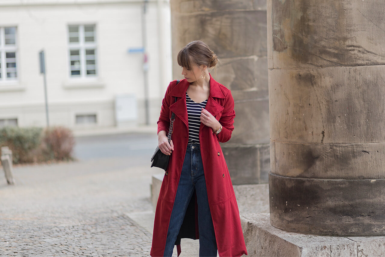 Roter Trenchcoat, It-Piece für den Frühling, Shoelove by Deichmann